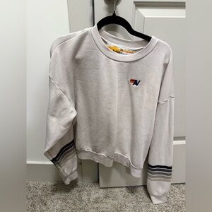 Aviator Nation X-Small White Sweatshirt. ⚡️💕